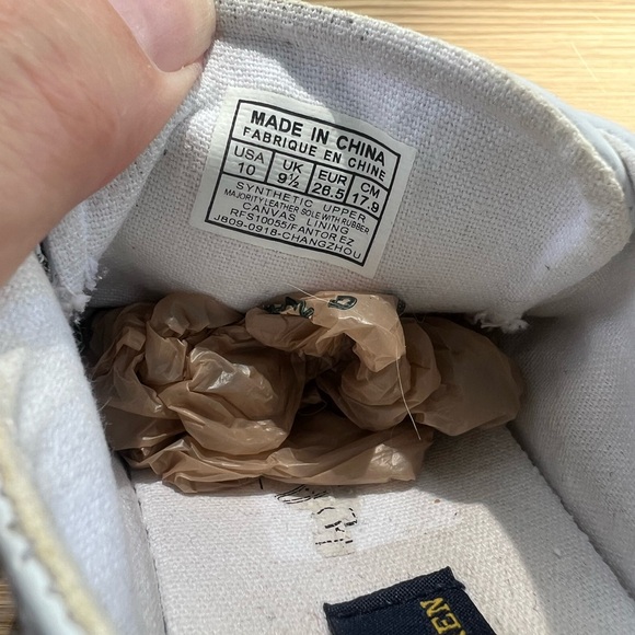 Polo Ralph Lauren Toddler Boys' Easten II EZ Sneakers US 10  Leather White - Picture 7 of 8